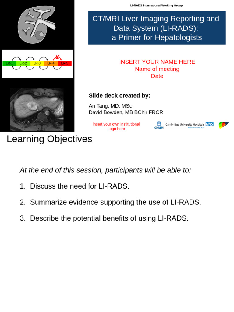 LI-RADS Overview for hepatologists 2020_ FINAL | PDF | Cancer ...