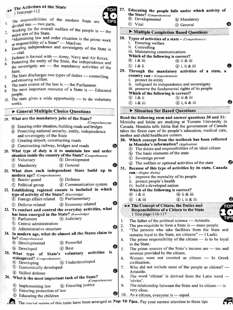 BGS MCQ | PDF