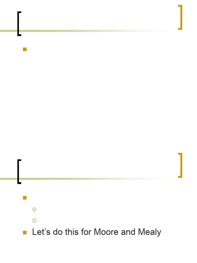 Moore and Mealy Machine Examples | PDF | Formal Methods | Models Of ...