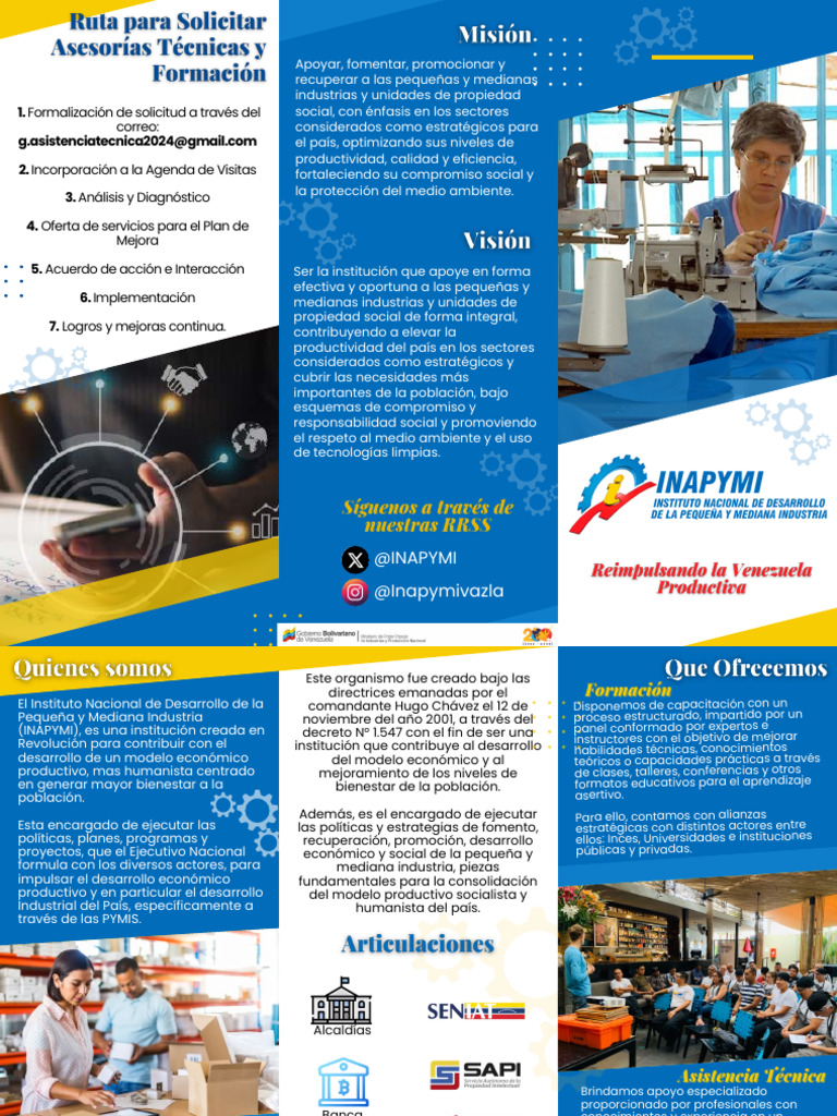 Triptico Inapymi | PDF | Planificación estratégica | Economias