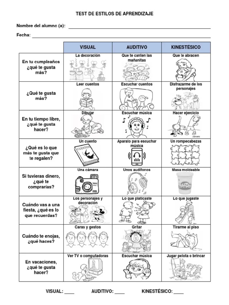 Test de Estilos de Aprendizaje - 20240925 - 124402 - 0000 | PDF