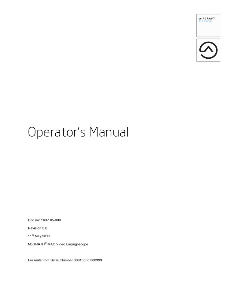 100 105 000 Mcgrath Mac Operators Manual Rev03 Pdf Technology