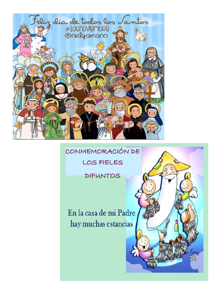 Celebración de Santos y Difuntos para Niños | PDF | Oración | eucaristía
