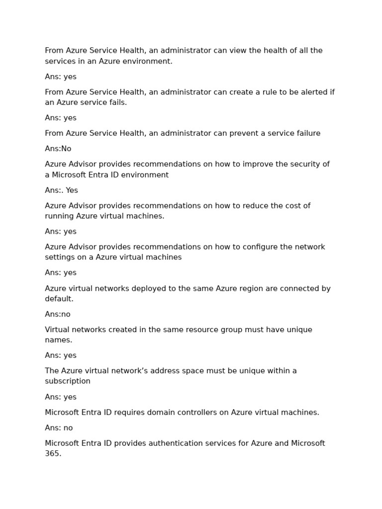 Azure Service Health and Advisor Insights | PDF | Technology & Engineering