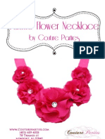 Couture Parties Fabric Flower Necklace DIY
