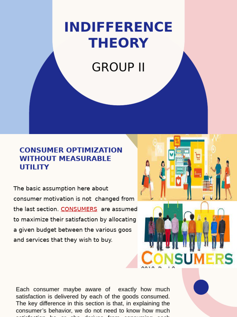 Consumer Optimization and Indifference Theory | PDF | Consumer ...