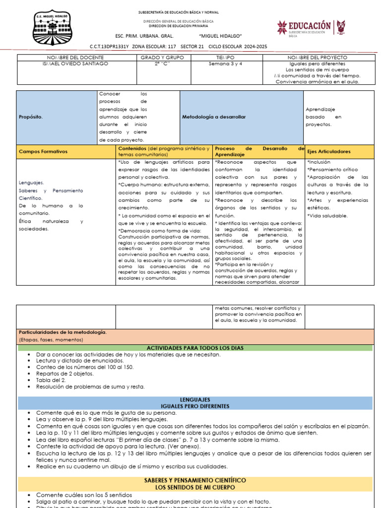 Proyectos Educativos para 2° Grado | PDF | Educación primaria | Aprendizaje