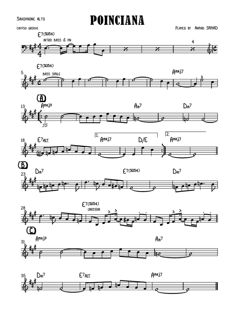 Poinciana Eb | PDF