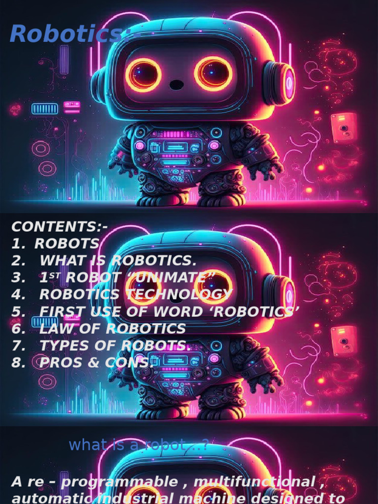 Robotics 230905152703 17de6a3d | PDF | Robot | Robotics