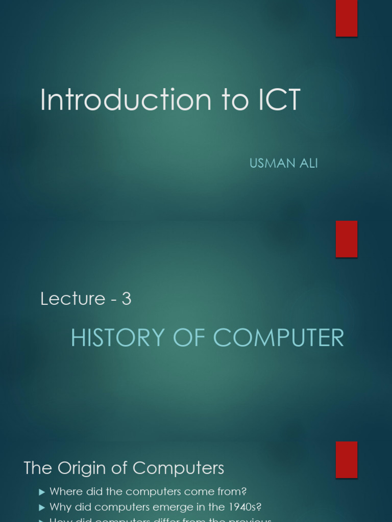 3 history of computer pdf integrated circuit computer program