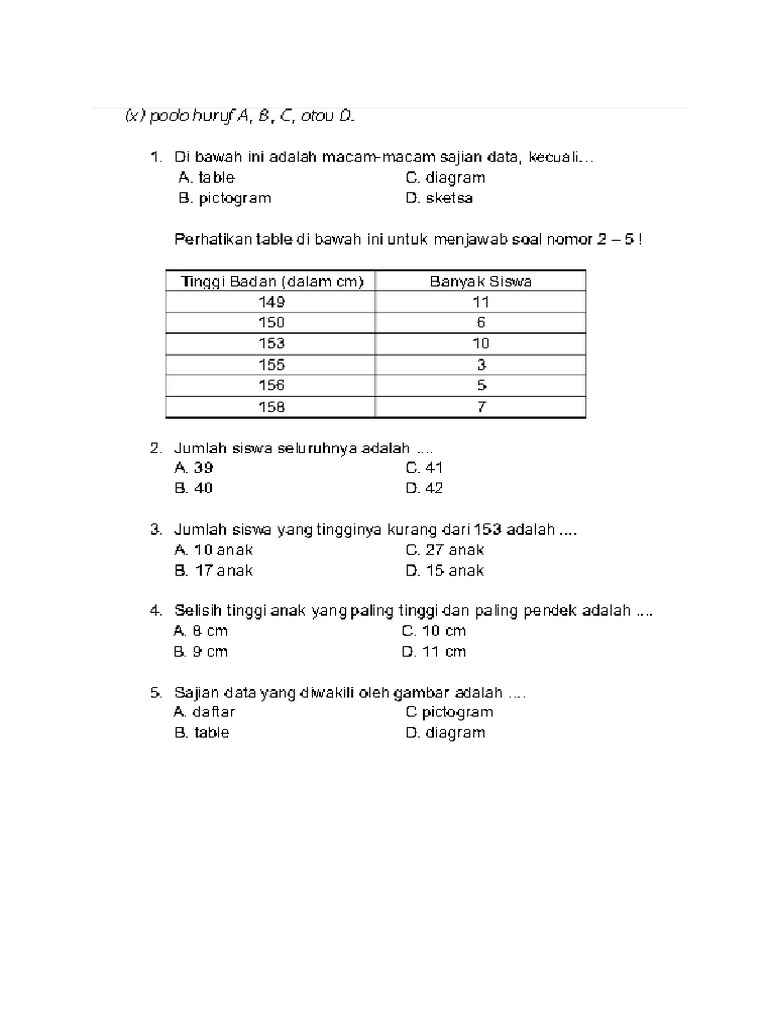 Latihan Matematika 1 | PDF