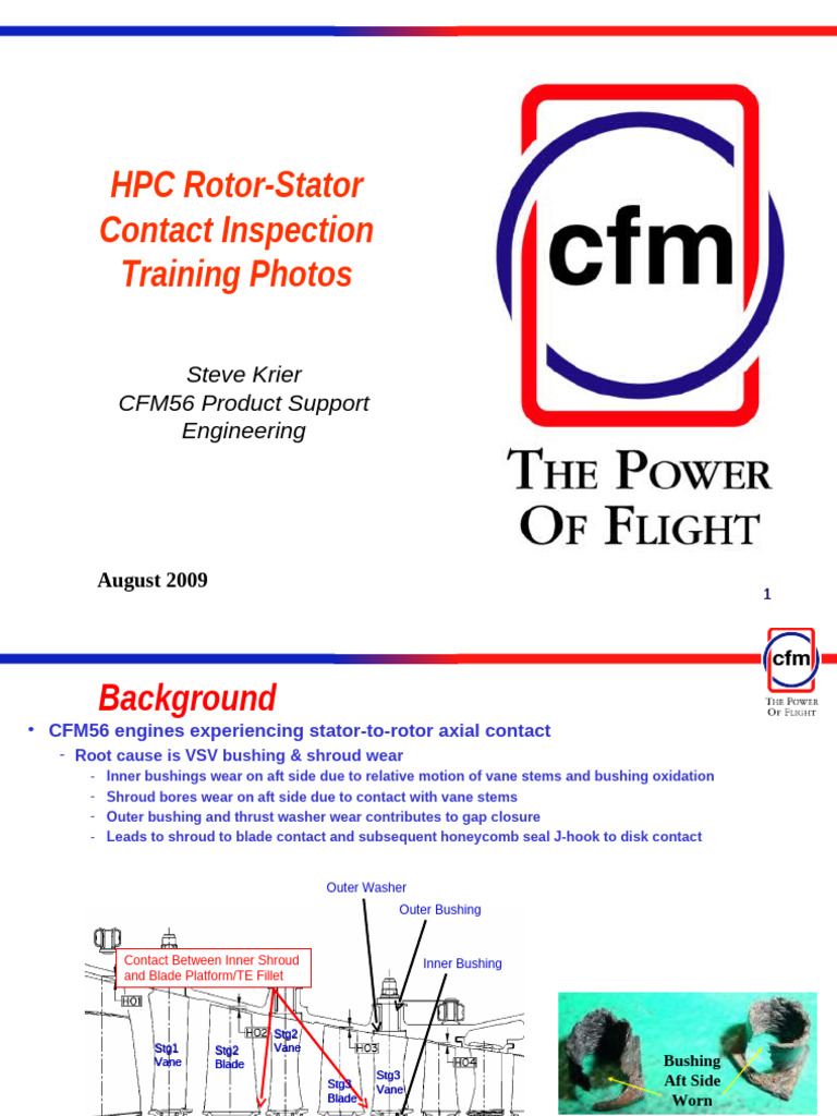 CFM56 Rotor-Stator Inspection Guide | PDF | Manufactured Goods | Machines