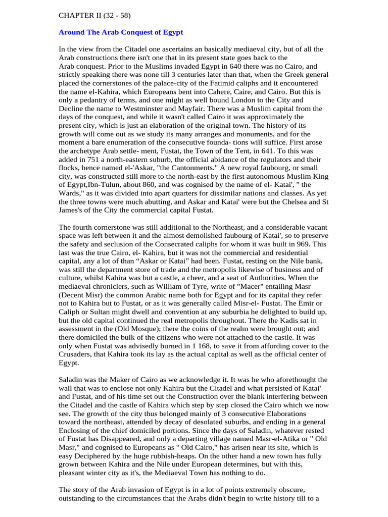 Around The Arab Conquest of Egypt | PDF | Cairo