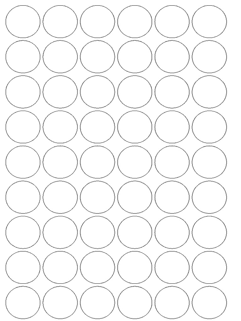 Stickers Ronds 3 CM | PDF