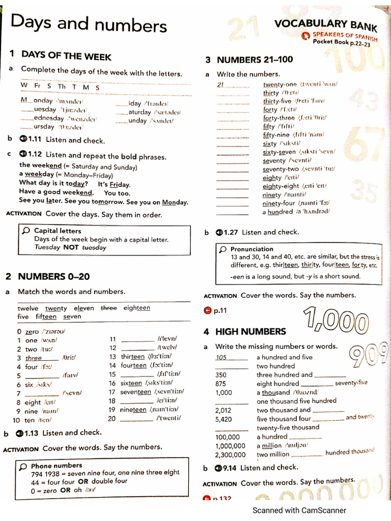 Core Inventory Vocabulary - A1-A2 | PDF