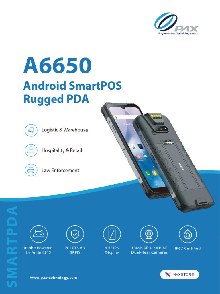 a6650 Pdapos Pax Emea | PDF | Computing | Computer Hardware