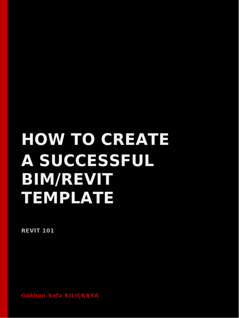 How to Create a Successful BIMRevit Template PDF
