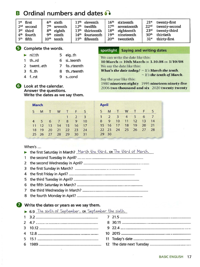 Dates | PDF