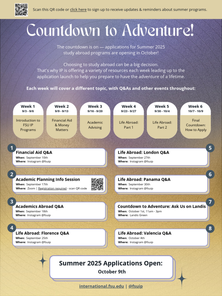 FSU IP Programs: Application Overview | PDF
