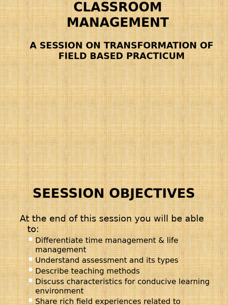 Classroom Management & Teaching Methods | PDF | Educational Assessment ...