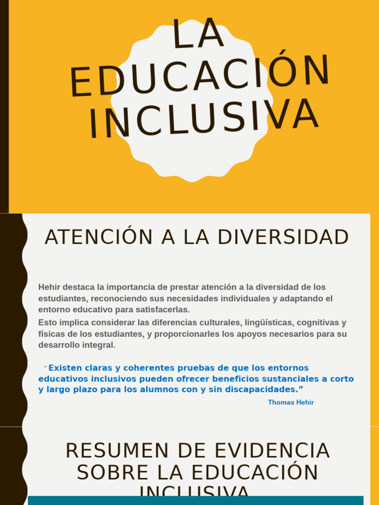 La Educacion Inclusiva | PDF | Invalidez | Aprendizaje