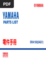 Manuel de pièces Yamaha Cuxi XC100N | PDF | Échecs
