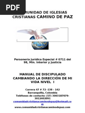 Manual De Discipulado Nivel 1 Pdf Orador Del Senor Oracion