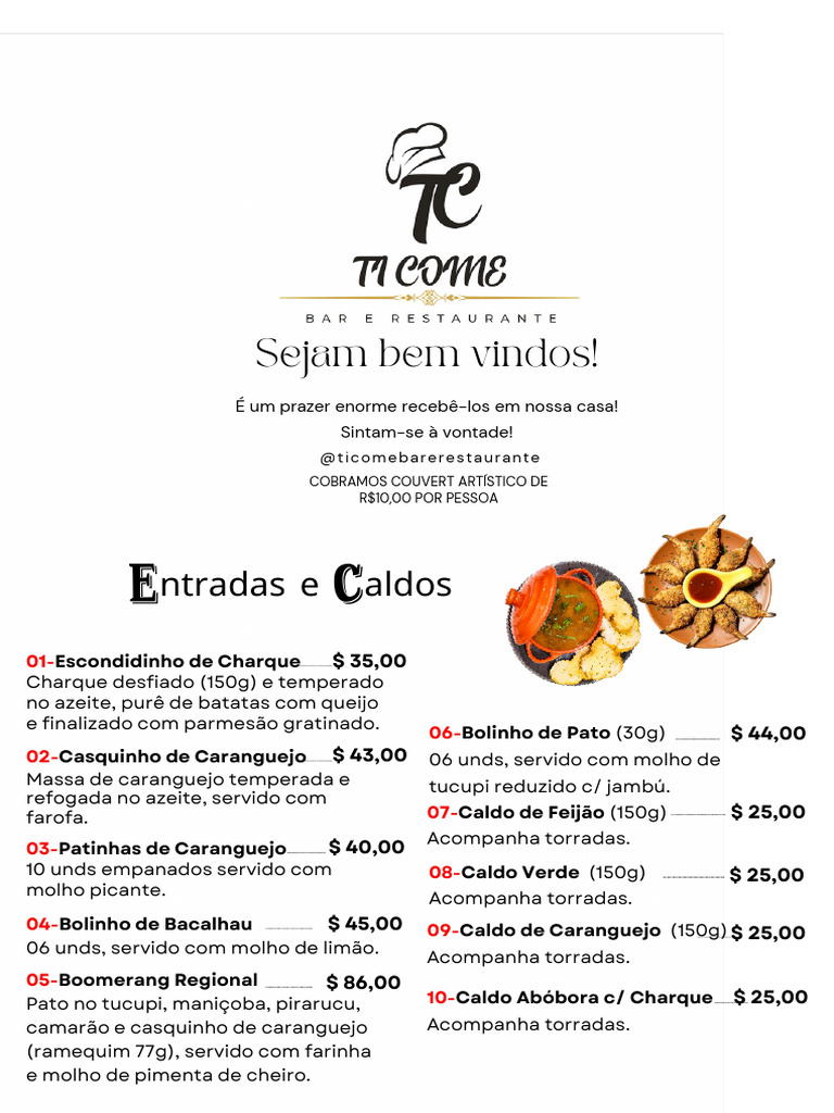 Cardapio Fisico Out 2024 (A4) - 20241025 - 154501 - 0000 | PDF ...