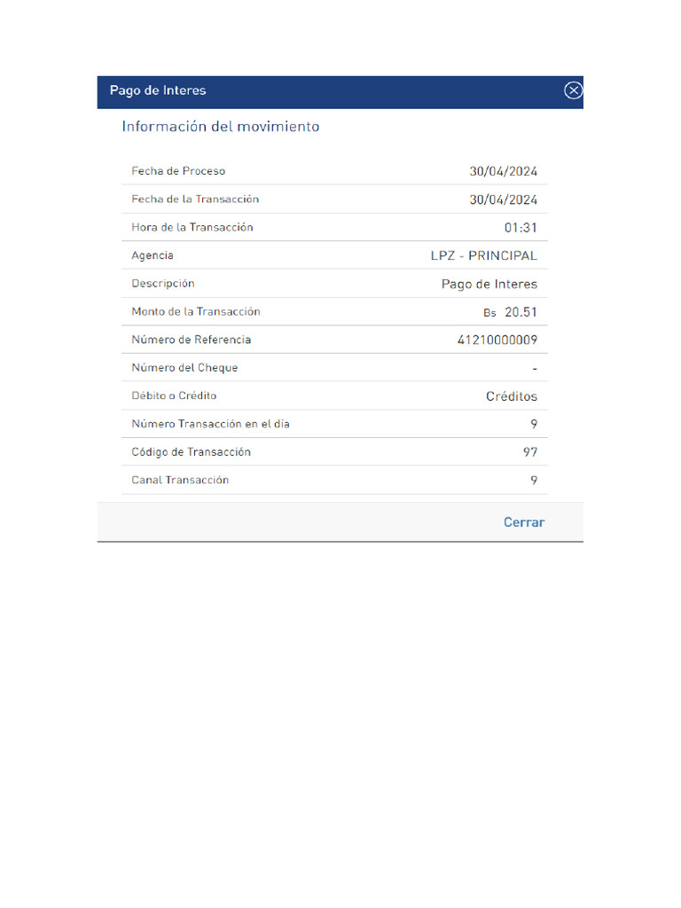 Transaccion | PDF