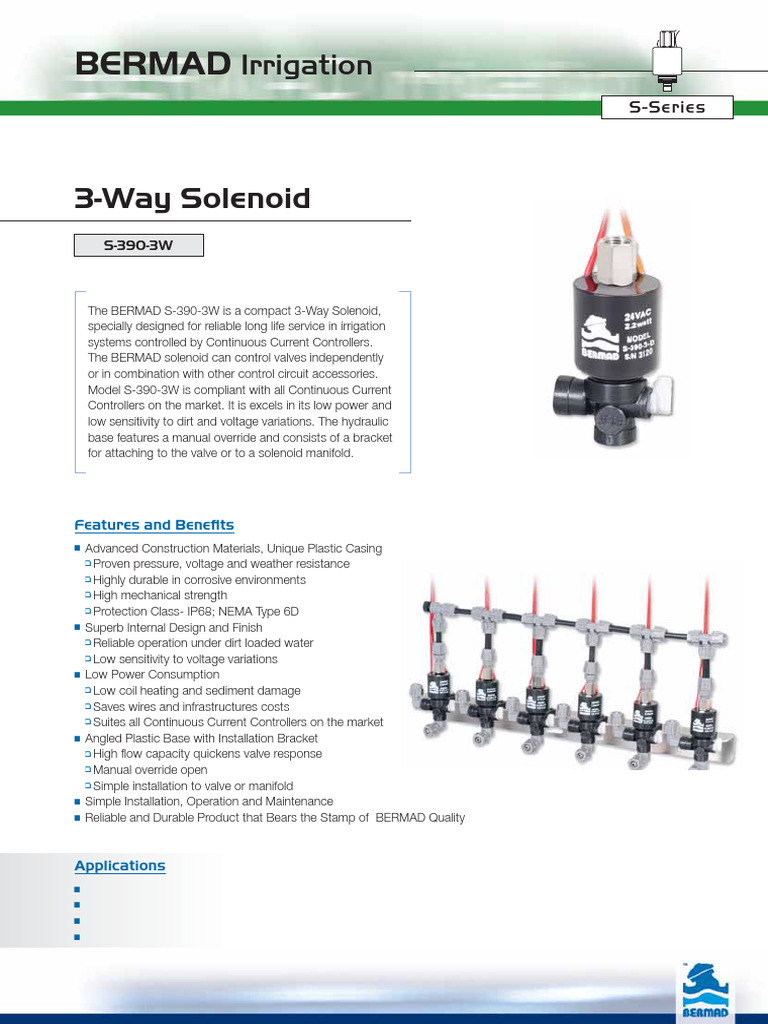IR-S-390-3W_1 | PDF | Valve | Electrical Engineering