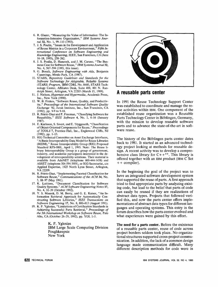 A Reusable Parts Center Technical Forum | PDF | Library (Computing ...