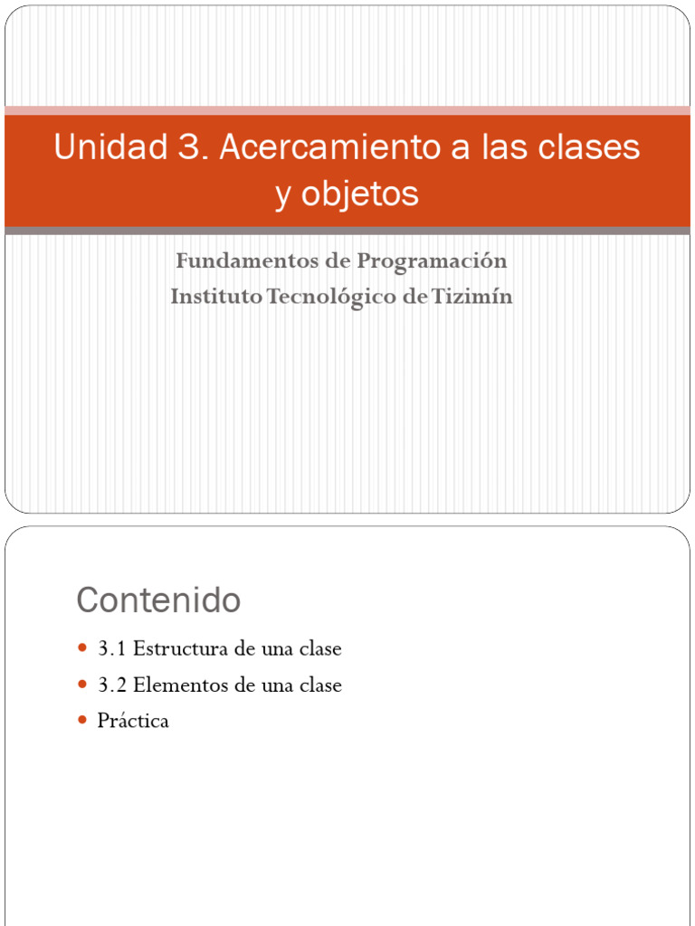 Clases y Objetos en Programación | PDF | Informática