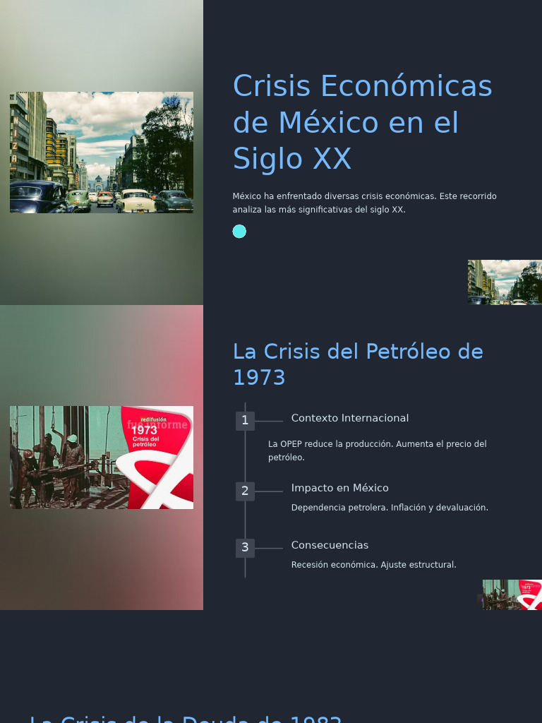 Crisis Economicas de Mexico en El Siglo XX (1) | PDF