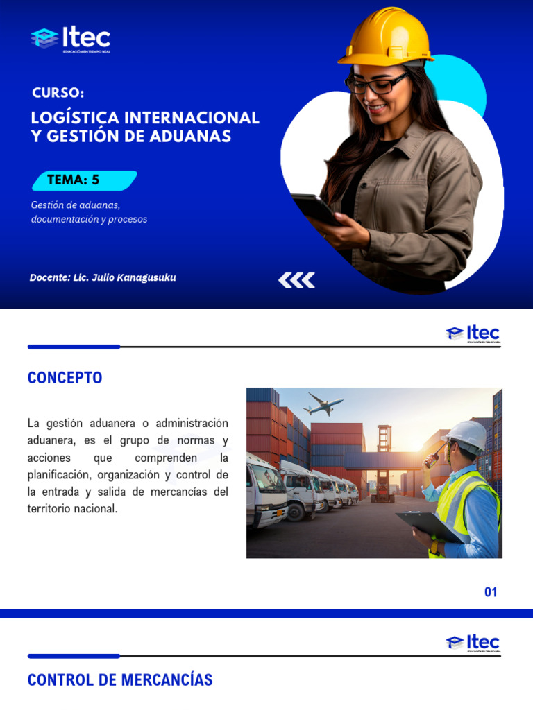 Tema 05 Gestión De Aduanas Documentación Y Procesos Pdf