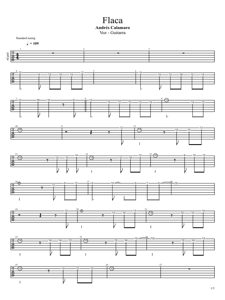 Tablature de 