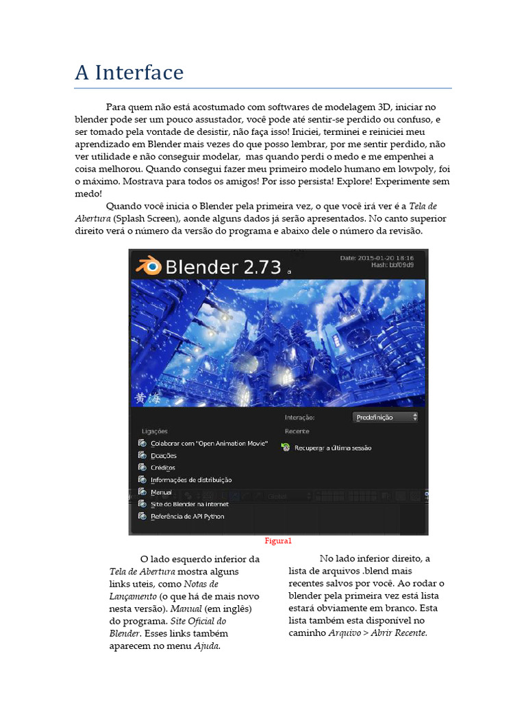 Introdução à Interface do Blender | PDF | Janela (informática ...