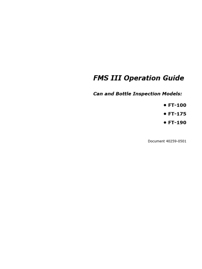 FT-175 Manual 40259-0501 | PDF | Radiation Protection | Radiation