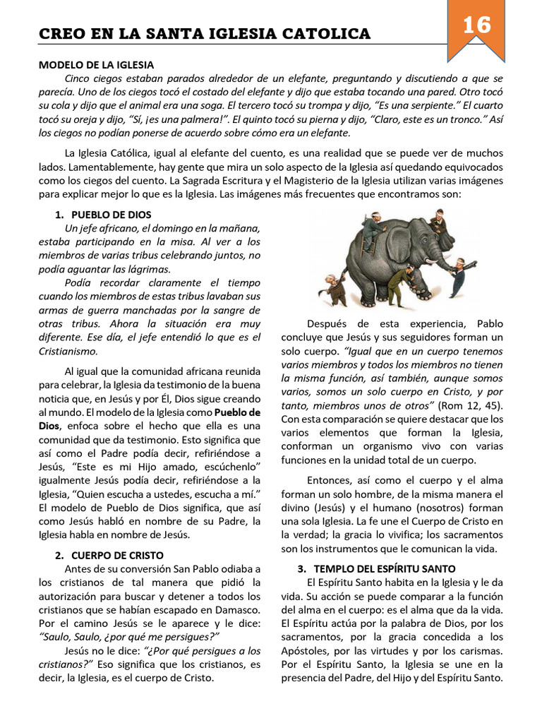 Características de la Iglesia Católica | PDF | Cristo (título ...