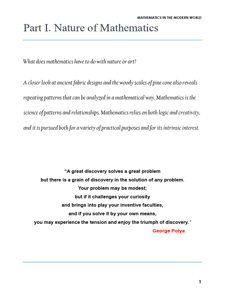 Lesson 1 | PDF | Mathematics | Science