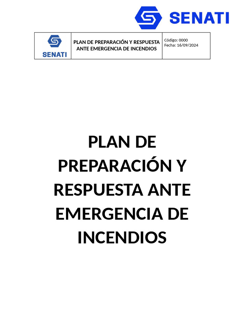 Plan de Emergencia Contra Incendios GRUPO 01 | PDF