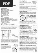 Cycle Speedometer User Guide | PDF