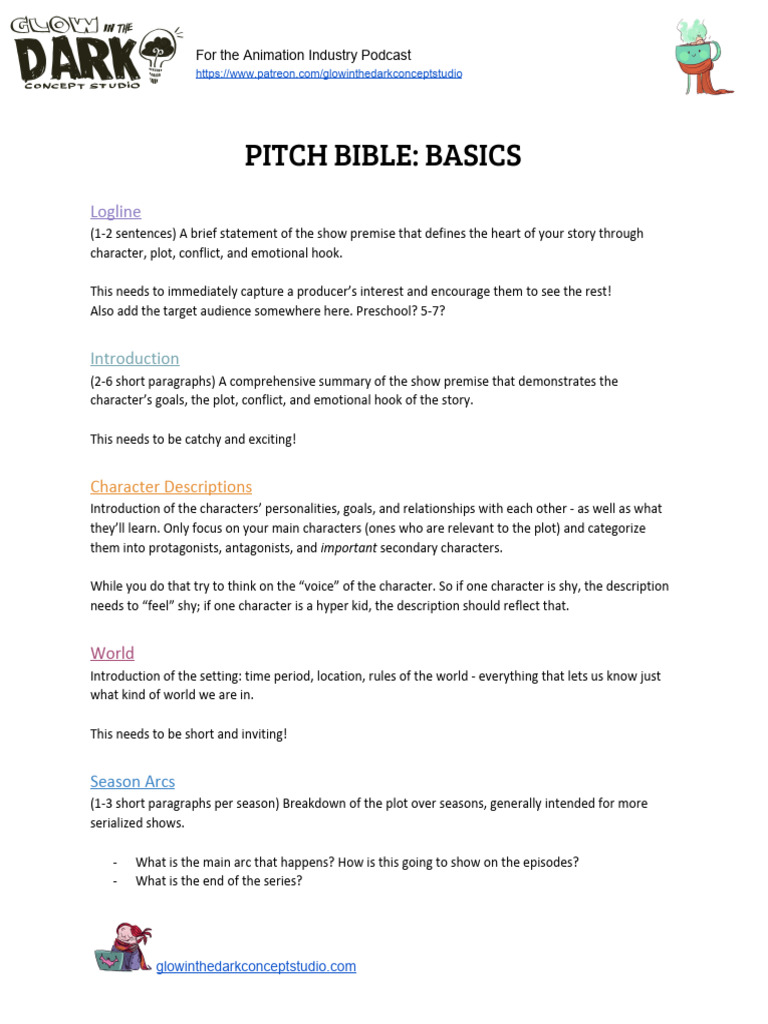 Animation Pitch Bible Essentials | PDF | Plot (Narrative)