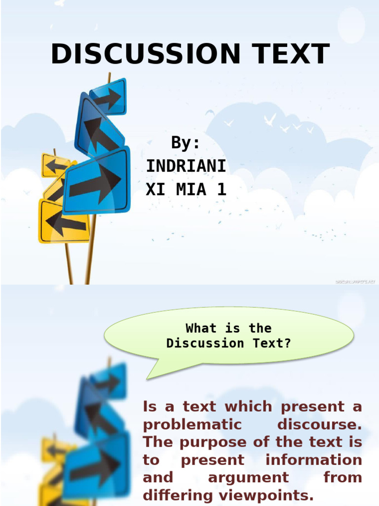 Understanding Discussion Texts | PDF