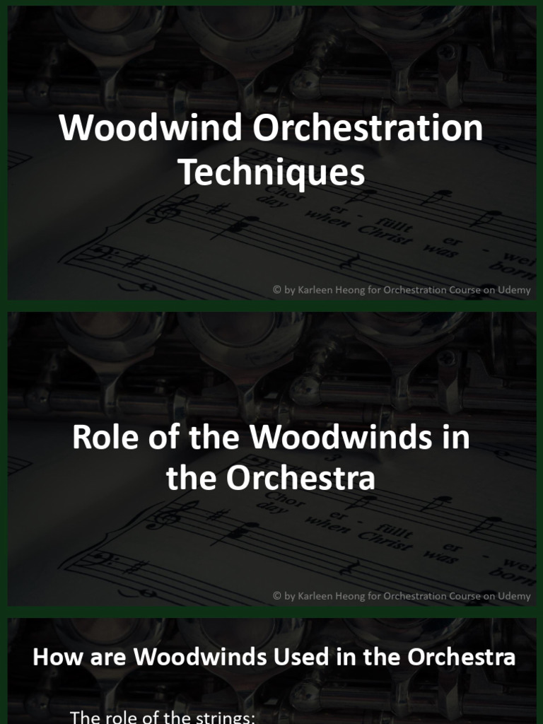 Section+10+Slides | PDF | Woodwind Instruments | Musical Instruments