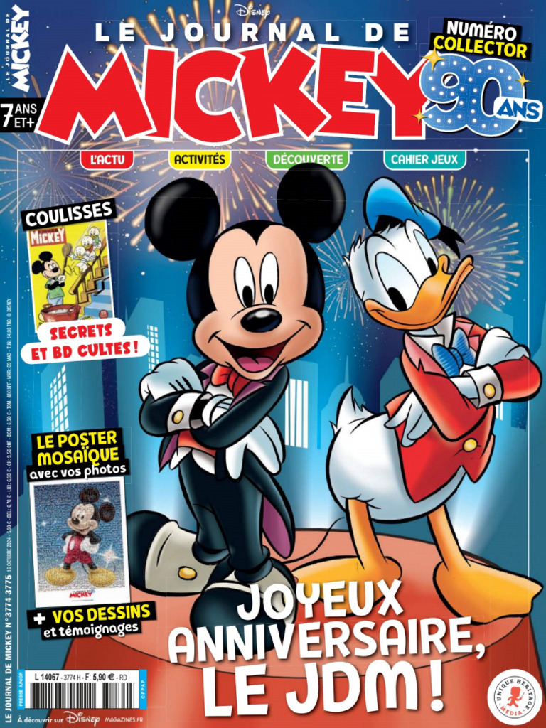 LE JOURNAL DE MICKEY ディズニー Disny ミッキー Le Journal de