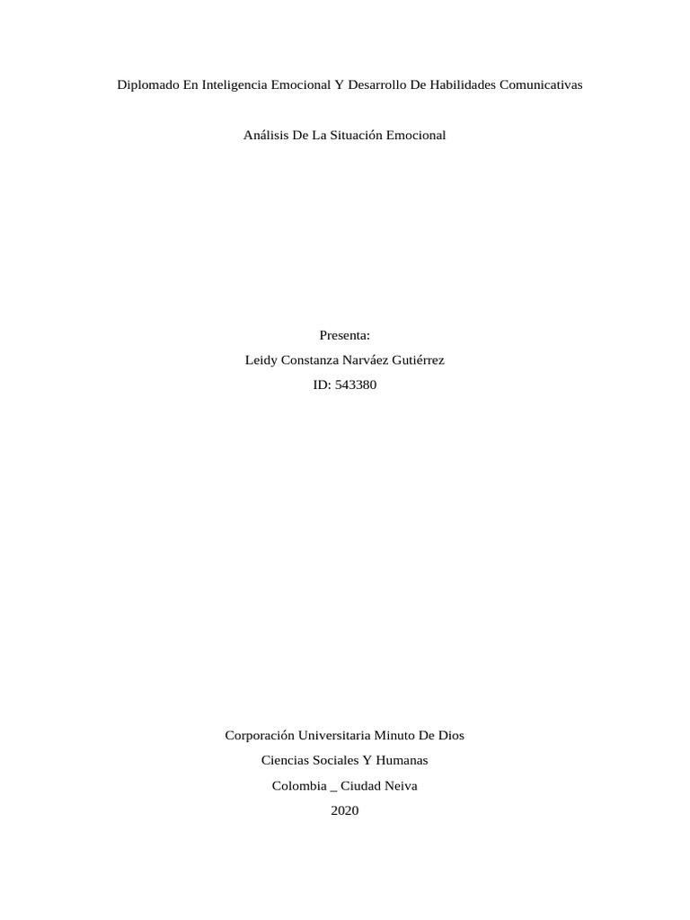 Analisis emosional modulo 3 act 1 pdf las emociones amor
