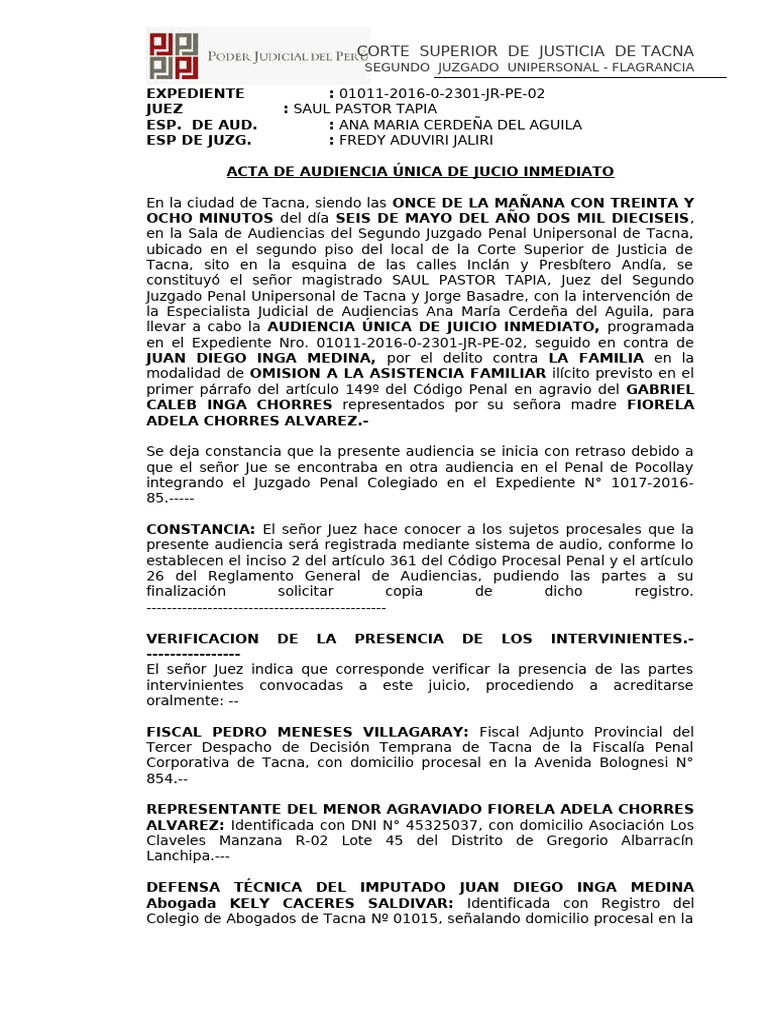 MODELO_TERMINACION_ANTICIPADA_PROCESO_IN | PDF | Sentencia (ley) | Fiscal