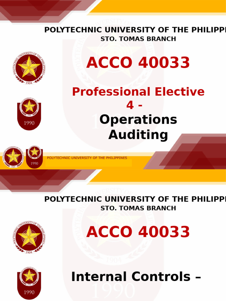 ACCO 40033 LM4 Internal Controls | PDF | Internal Control | Business ...