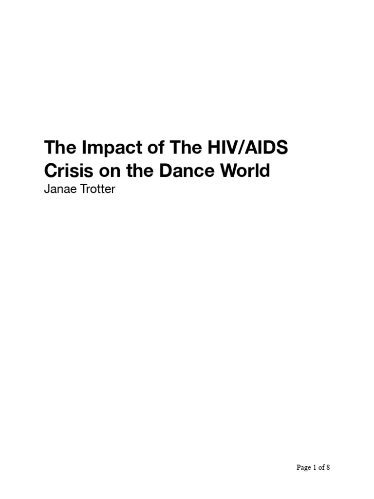 DH Term Paper - AIDS Crisis | PDF | Animal Viral Diseases | Hiv/Aids