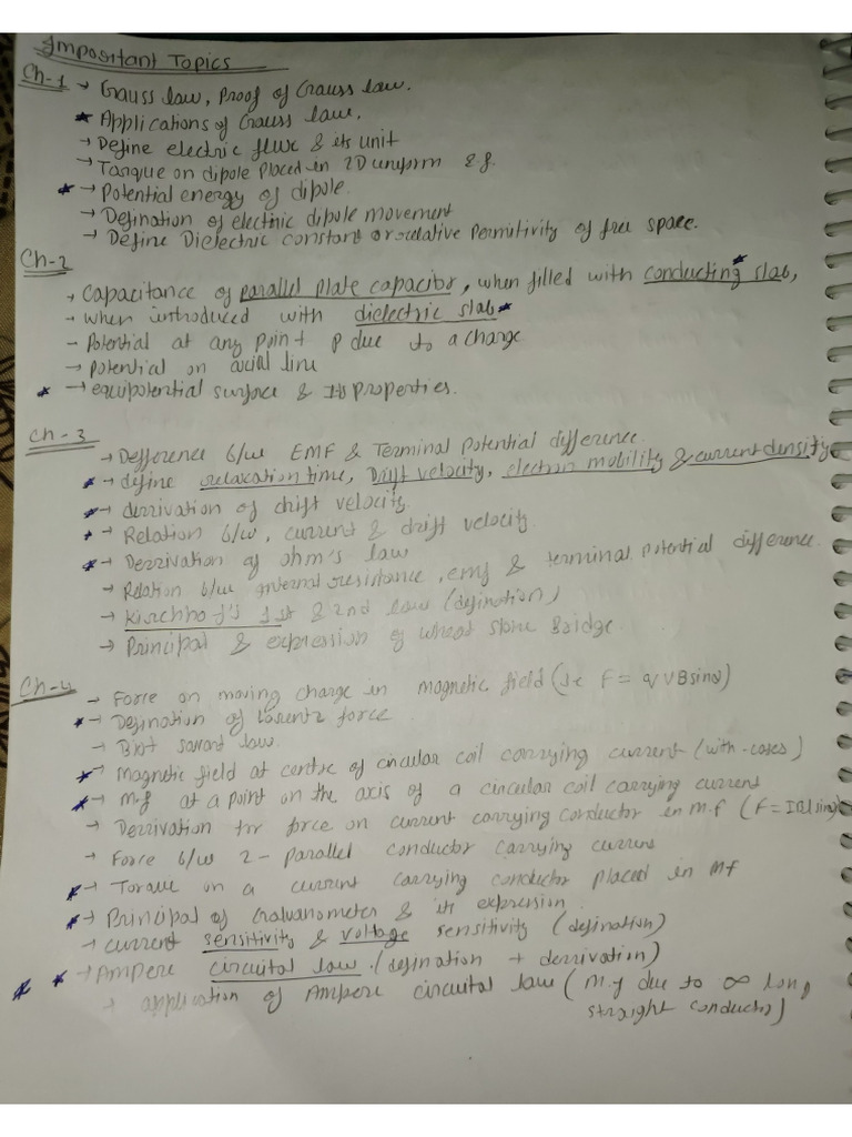 Imp Topics | PDF